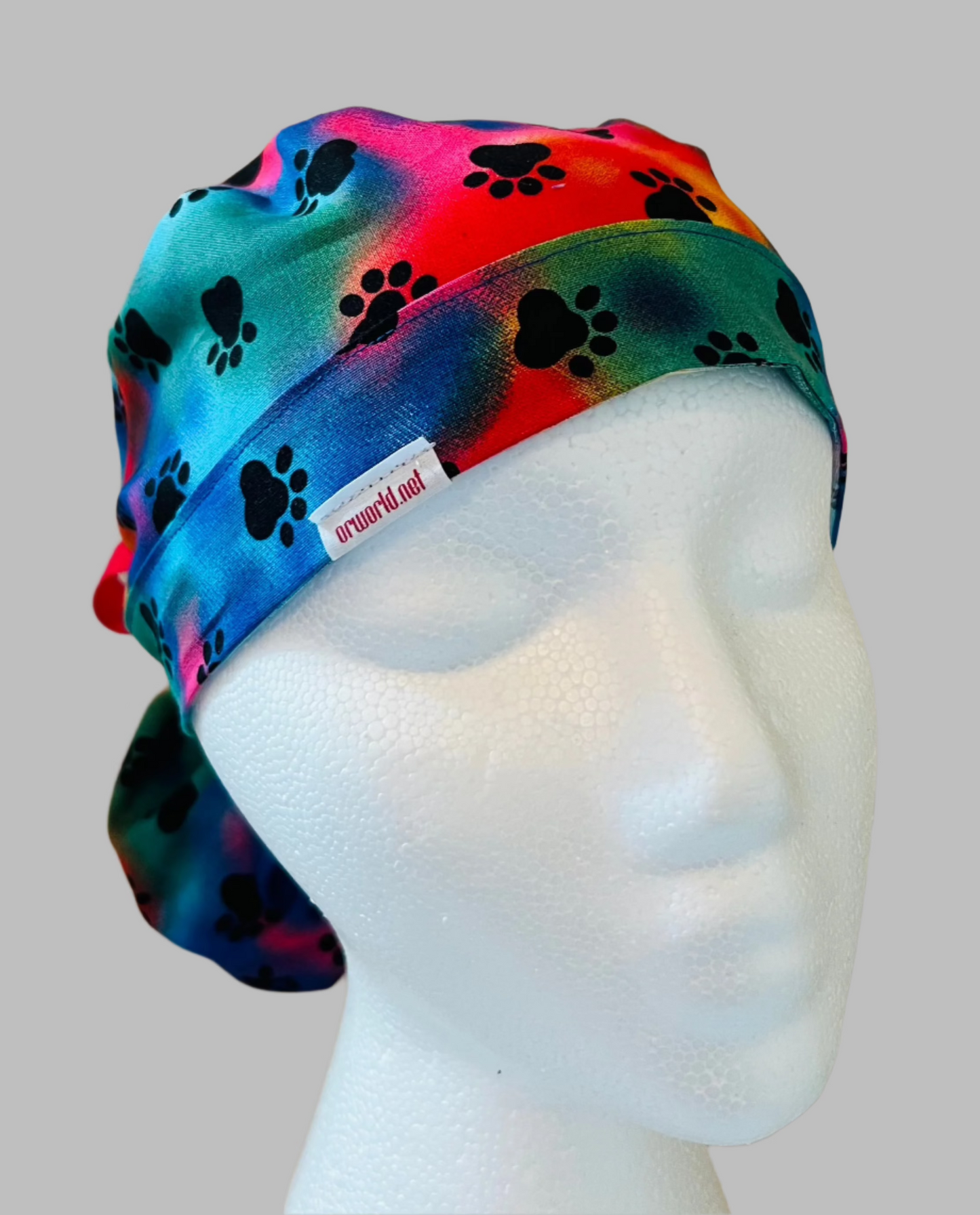 Ponytail Style-Tie Dye Paws