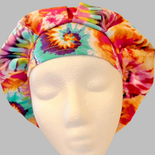 Bouffant-Tie Dye-Hippy Delight