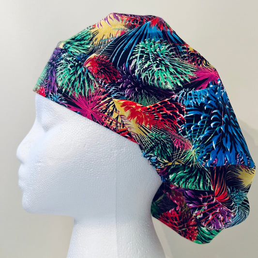 Bouffant-Surgical Hat-Fourth of July fireworks