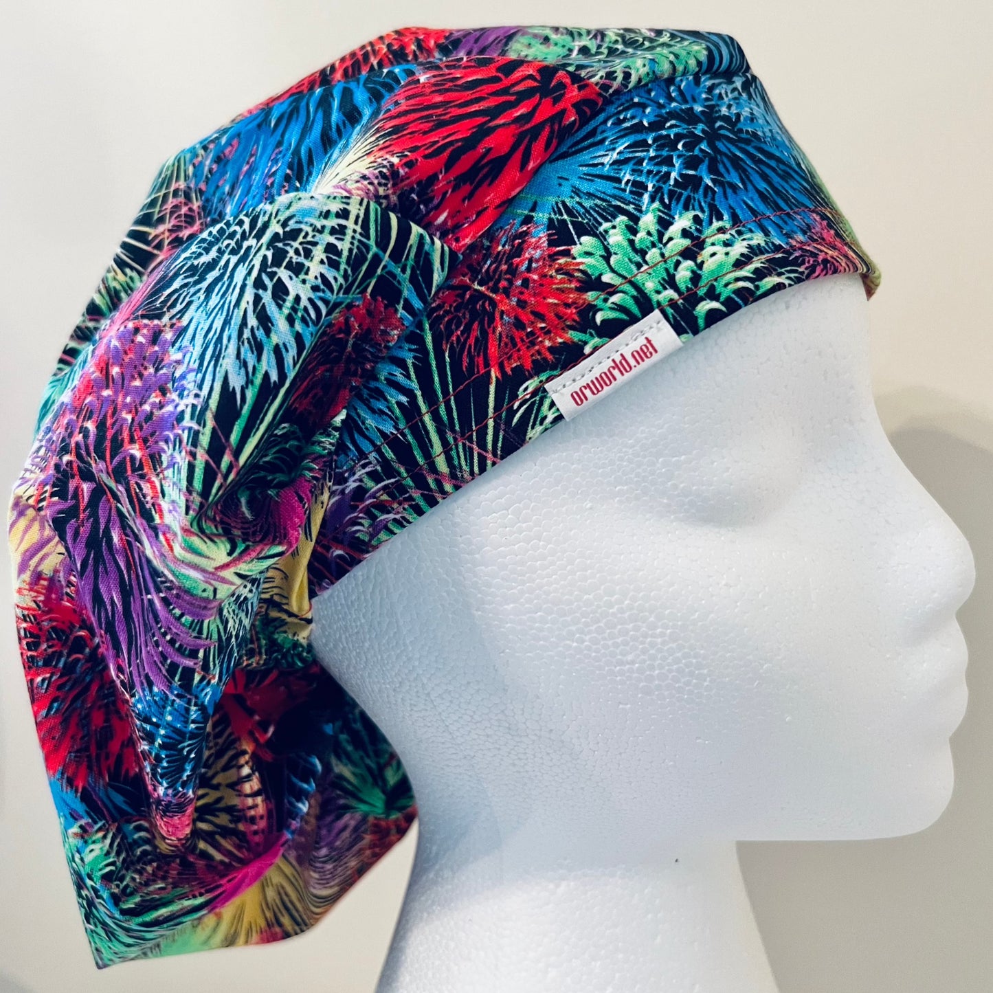 Bouffant-Surgical Hat-Fourth of July fireworks