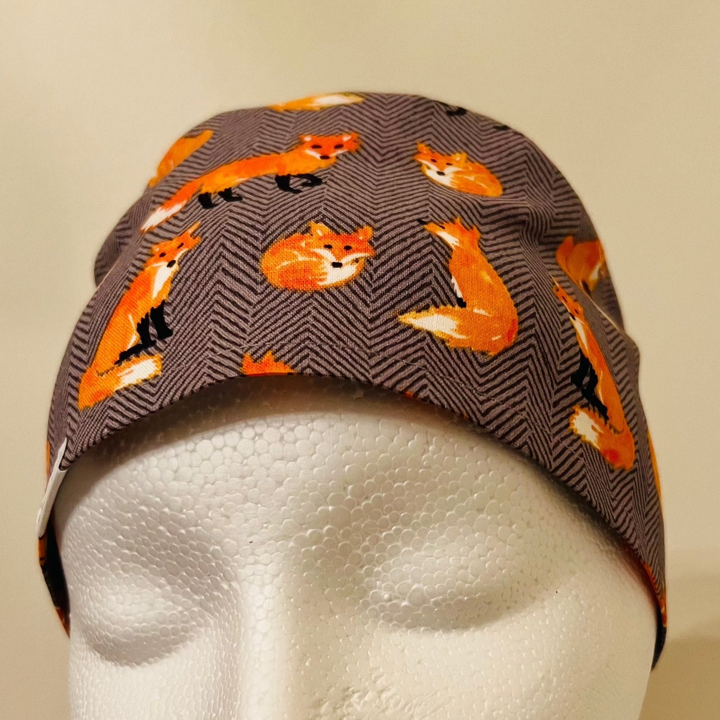 Scrub Caps - Cute Foxes