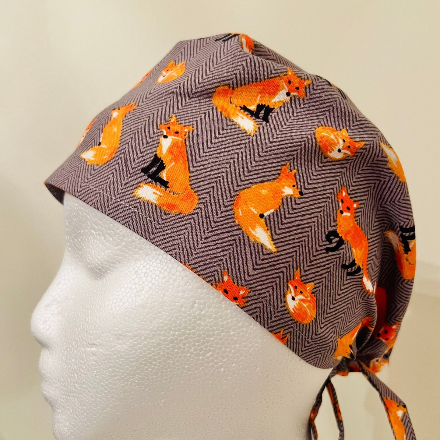 Scrub Caps - Cute Foxes