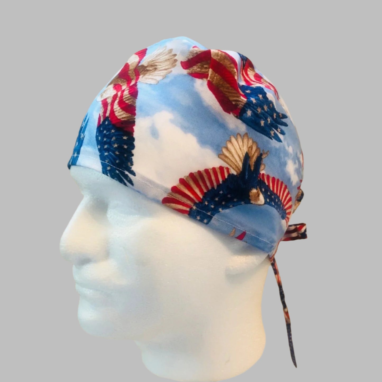 Scrub Cap-Fourth of July-Patriotic Eagle