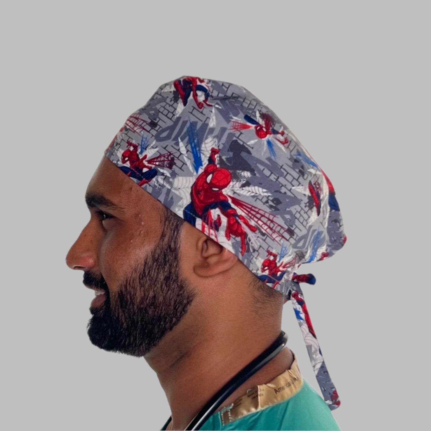 Scrub Cap-Spiderman