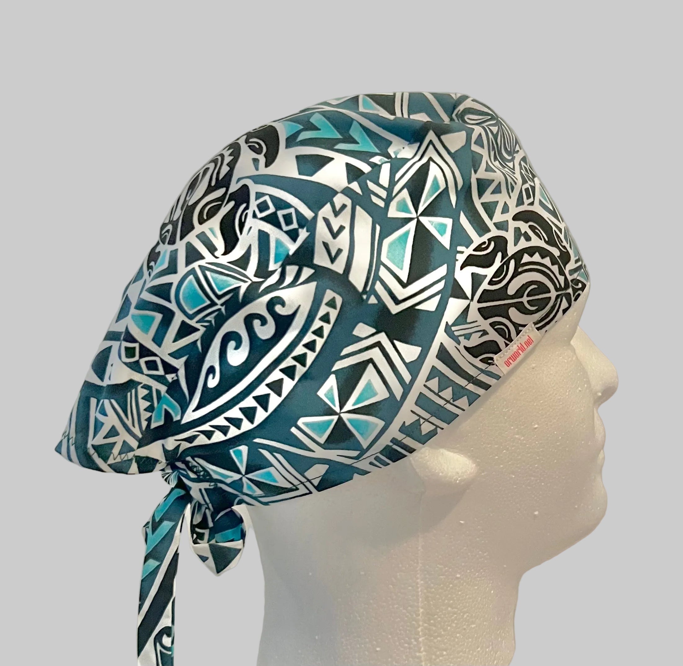 Mens & Unisex Scrub Caps — Traditional Tie-Back Surgical Hats for Nurses & Surgeons