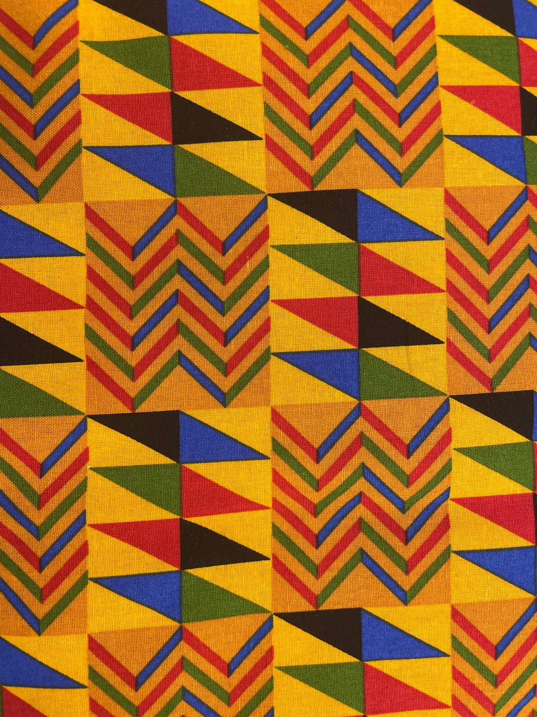 African Kente print XL ponytail scrub cap fabric view showing extra large hair pouch for braids locs and natural hair 
