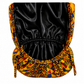 African Kente XL Ponytail scrub cap for women-adjustable ghana fabric surgical hat -Extra Large-inside black satin lining