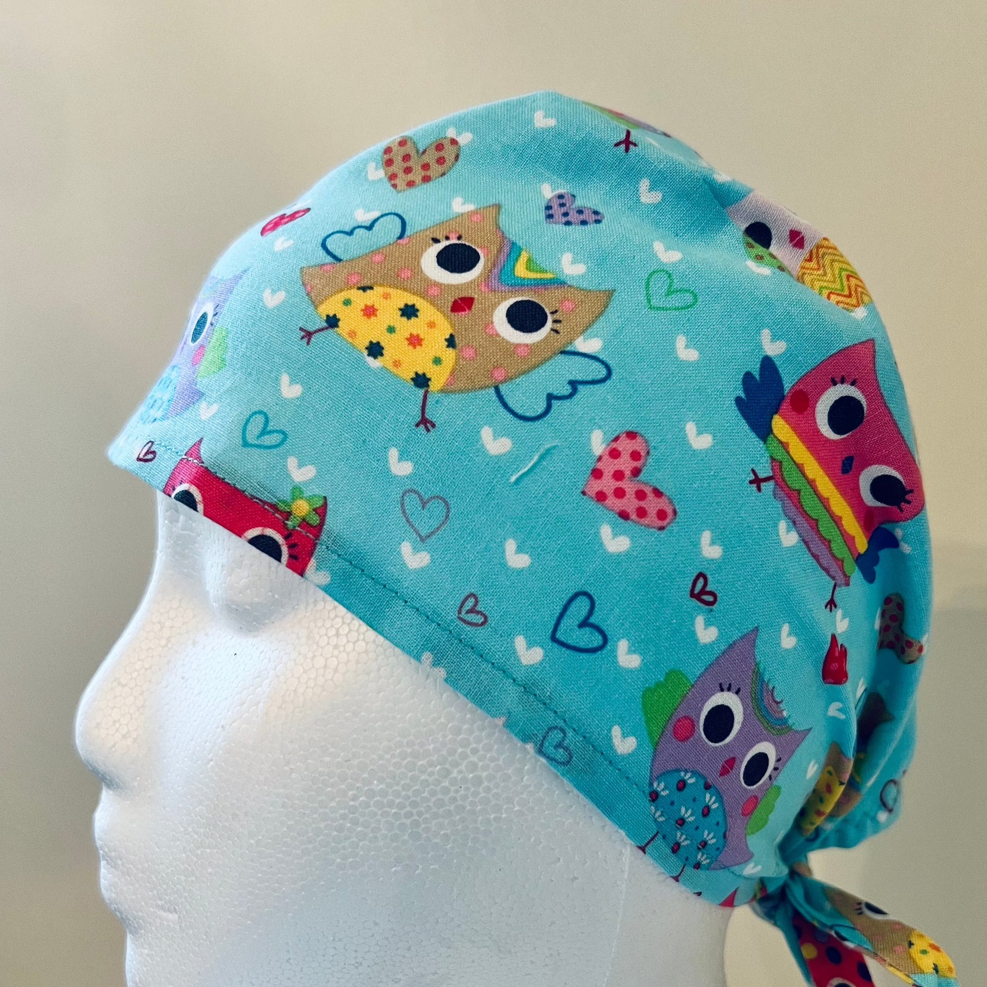 Scrub Caps - Colorful Owls