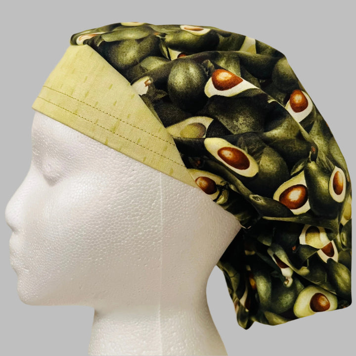 Avocado Print Scrub Cap | Foodie Surgical Hat | Cinco de Mayo Nurse Cap | Cute Fruit Medical Hat