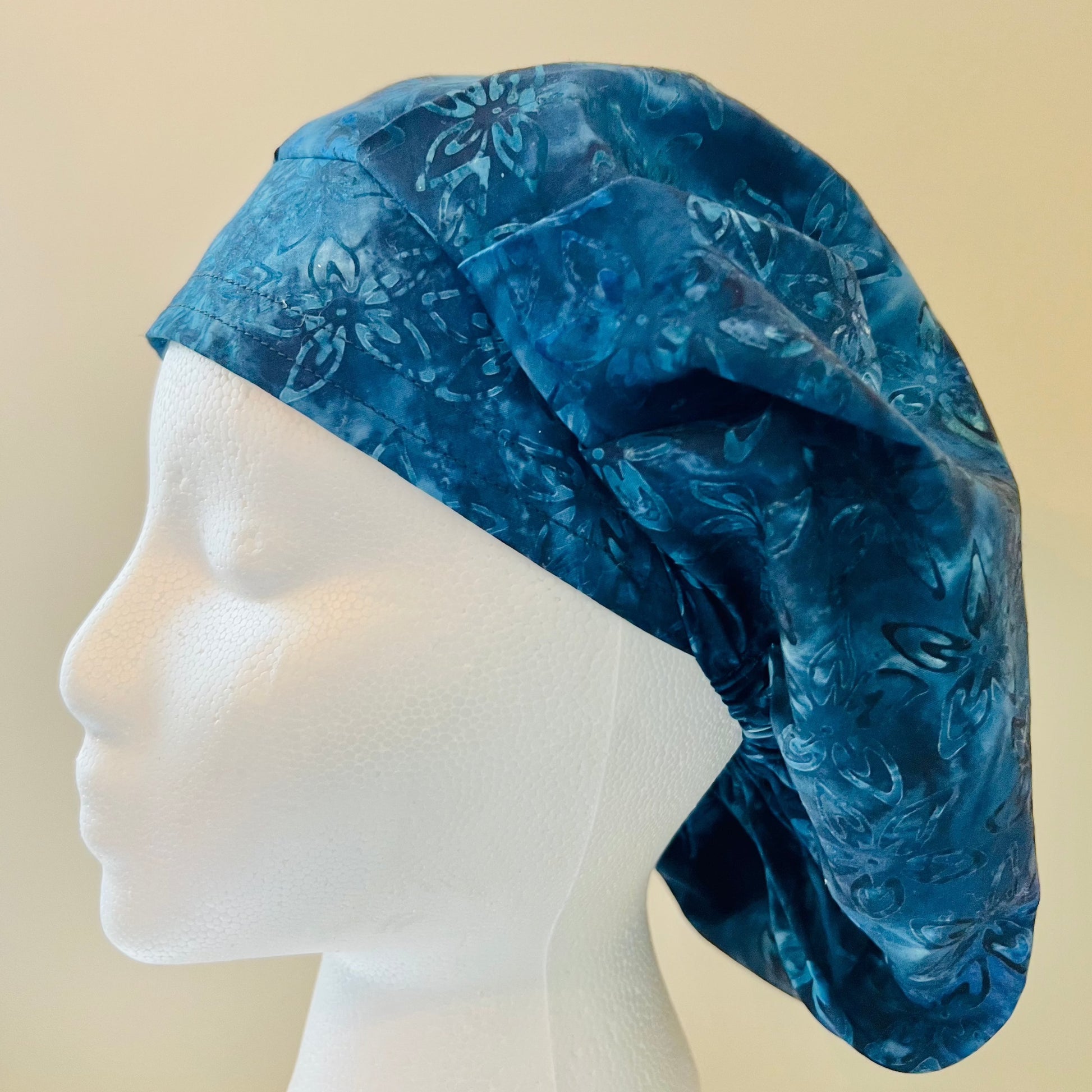 Bouffant-Surgical Hats-Batik blues