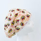 Beaver Print Euro Scrub Cap – Red & Yellow Hat Design | Euro Scrub Cap for Nurses & Surgical Techs