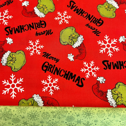 Bouffant Hat-"Merry Grinchmas Hat"