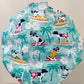 Bouffant-Dog Surfers with a contrasting colorful band