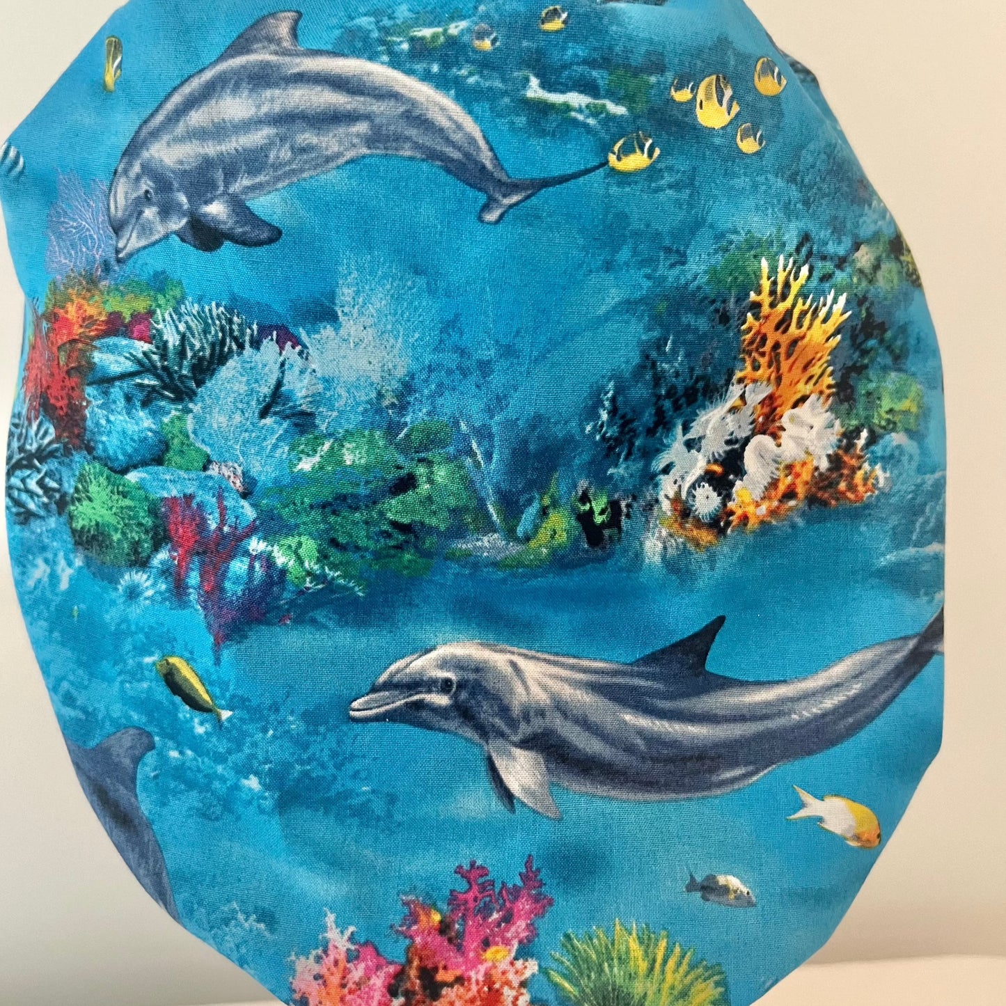 Bouffant-Dolphins Swimming