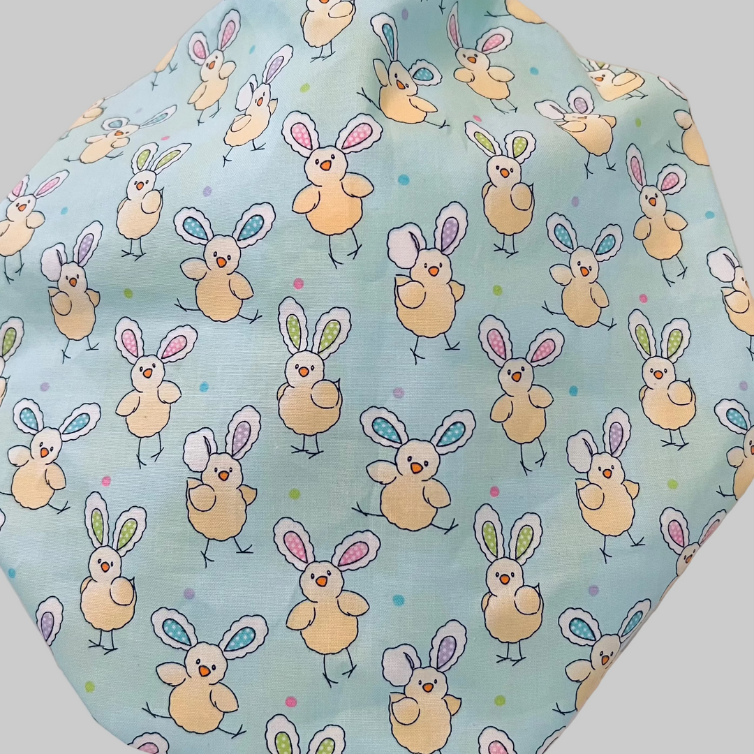 Bouffant-Easter-Chickens with bunny ears