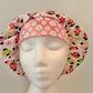 Bouffant-Ladybugs Pink