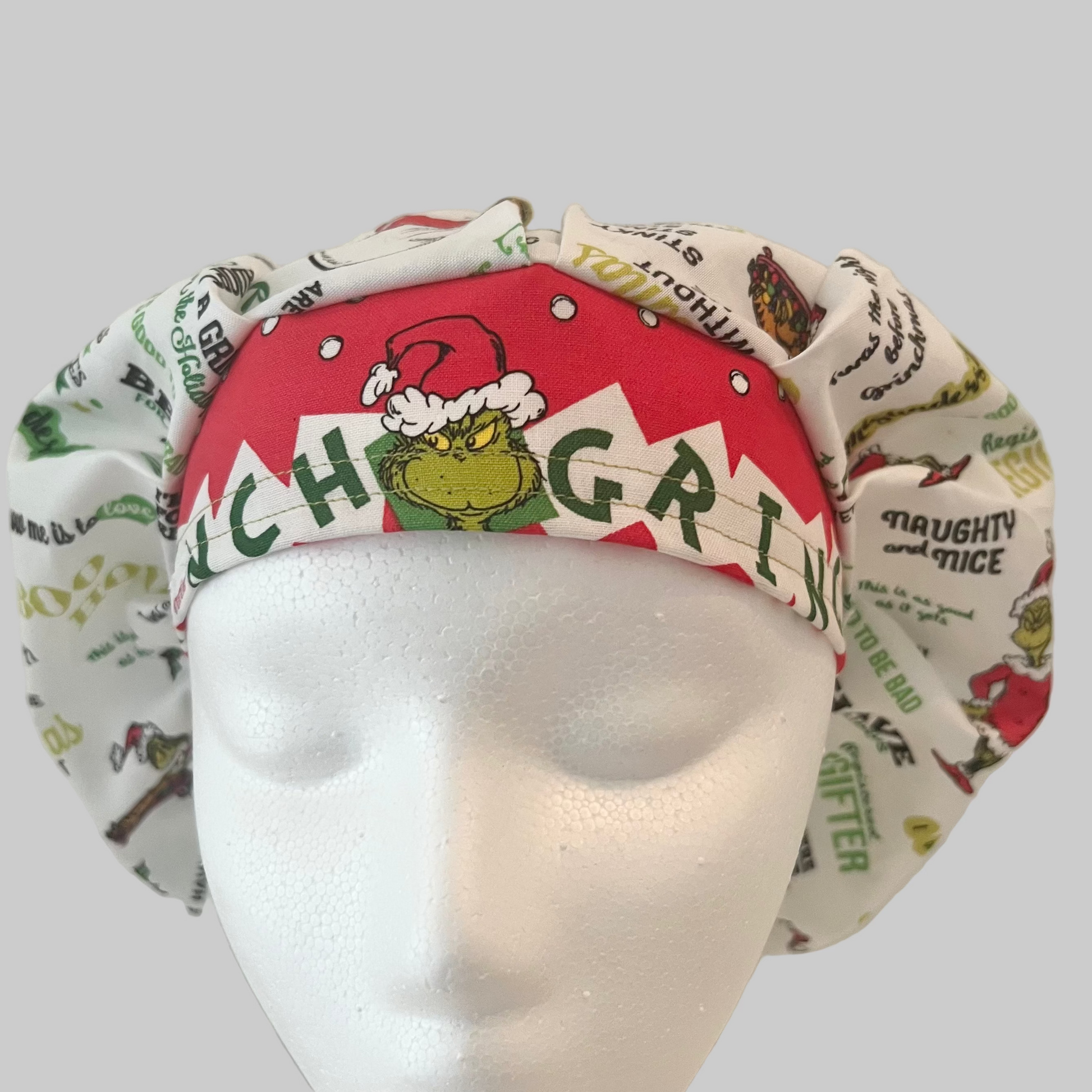 Bouffant Hat-Grinch Mode