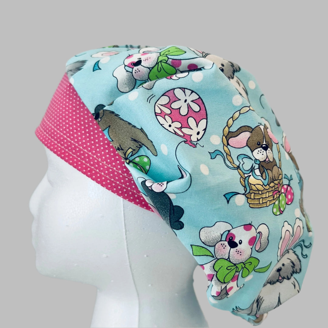 Bouffant Hat-Easter Hoppy Tails