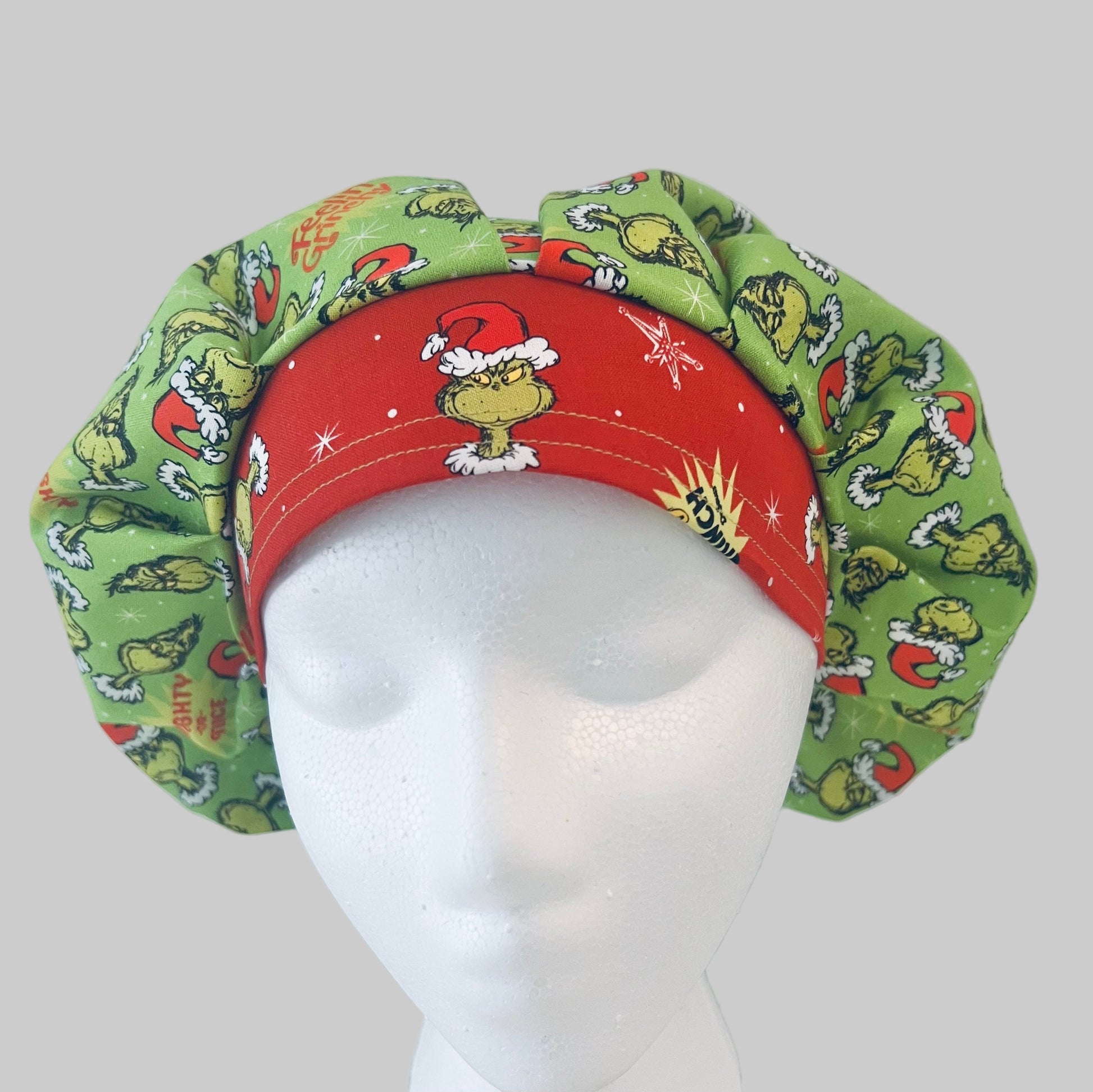 Bouffant Hat-Naughty,Nice & a Little Grinchy