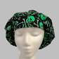Bouffant Hat-Neon Green Skeleton