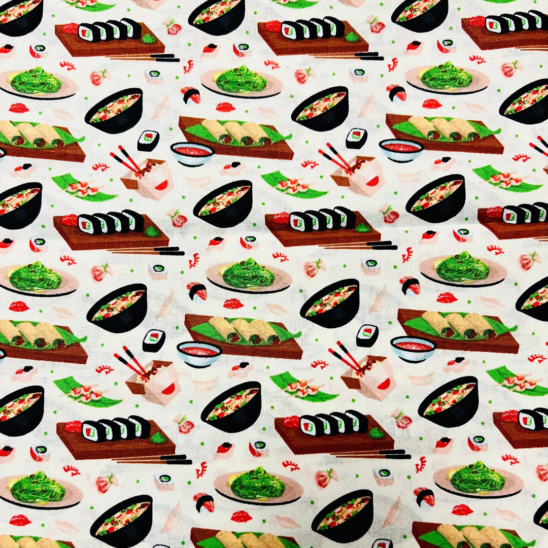 Sushi Bouffant Scrub Cap | Nurse Surgical Cap | Japanese Food Print
