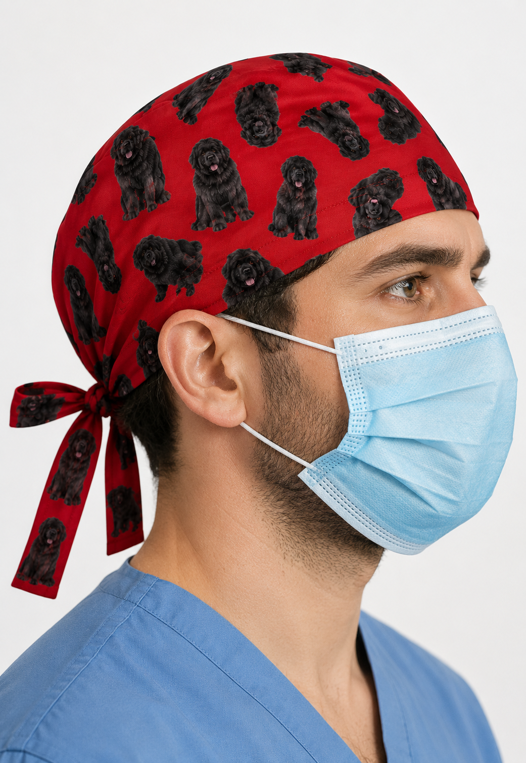Custom Photo Scrub Cap | Personalized Surgical Cap with Your Pet, Team or Favorite Photo