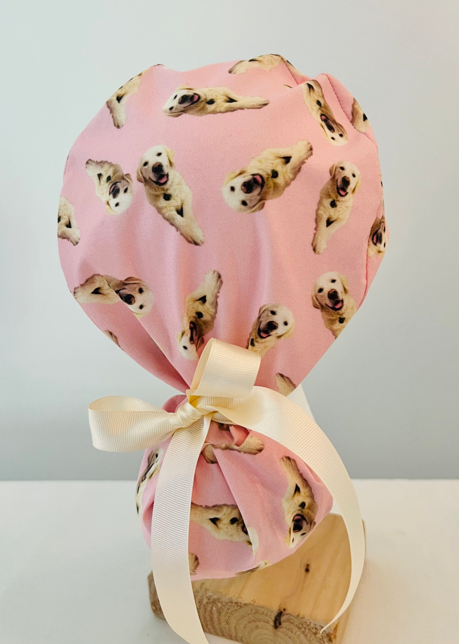 Custom Photo Ponytail Scrub Cap Personalized Surgical Hat with Pet Photos Dog Photo Scrub Cap Long Hair Nurse -gift for surgeon-for women-Scrub Cap OR World