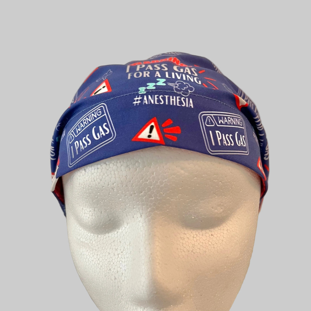Anesthesia Scrub Cap Funny | " I Pass Gas for a Living " | Anesthesiologist Surgical Hat