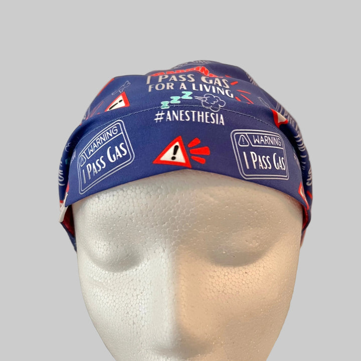 Anesthesia Scrub Cap Funny | " I Pass Gas for a Living " | Anesthesiologist Surgical Hat