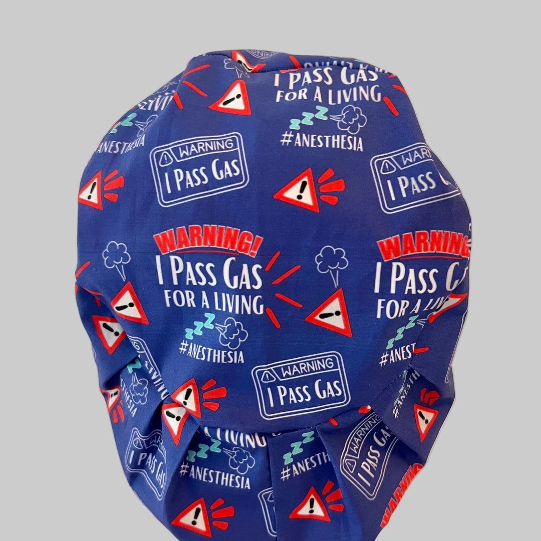 Anesthesia Scrub Cap Funny | " I Pass Gas for a Living " | Anesthesiologist Surgical Hat