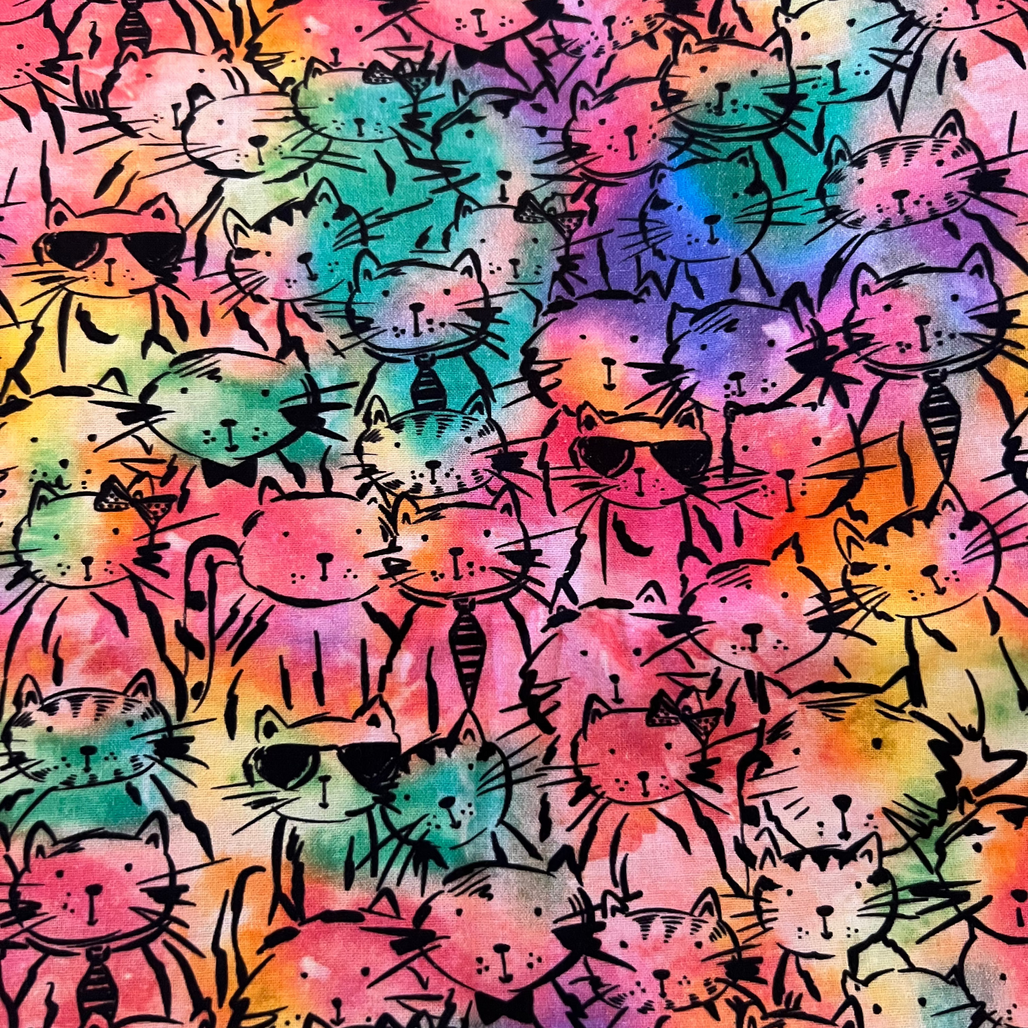 Euro Cap-Colorful Cats