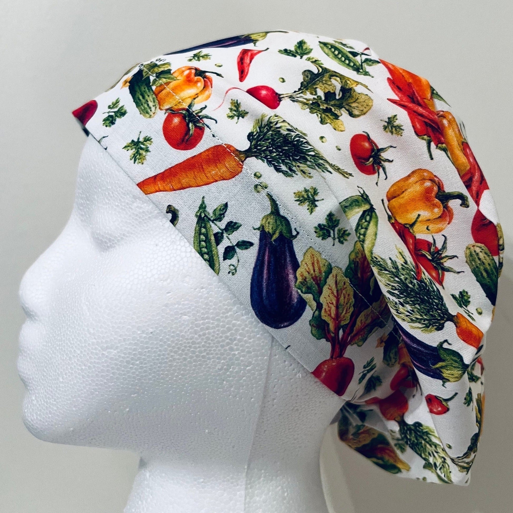 Euro Surgical Scrub Cap-Garden Vegetables 