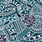 Hawaiian Sea Turtle Scrub Cap – Tribal Honu Print Surgical Cap, Teal & Black Nurse Scrub Hat, Coastal Medical Cap