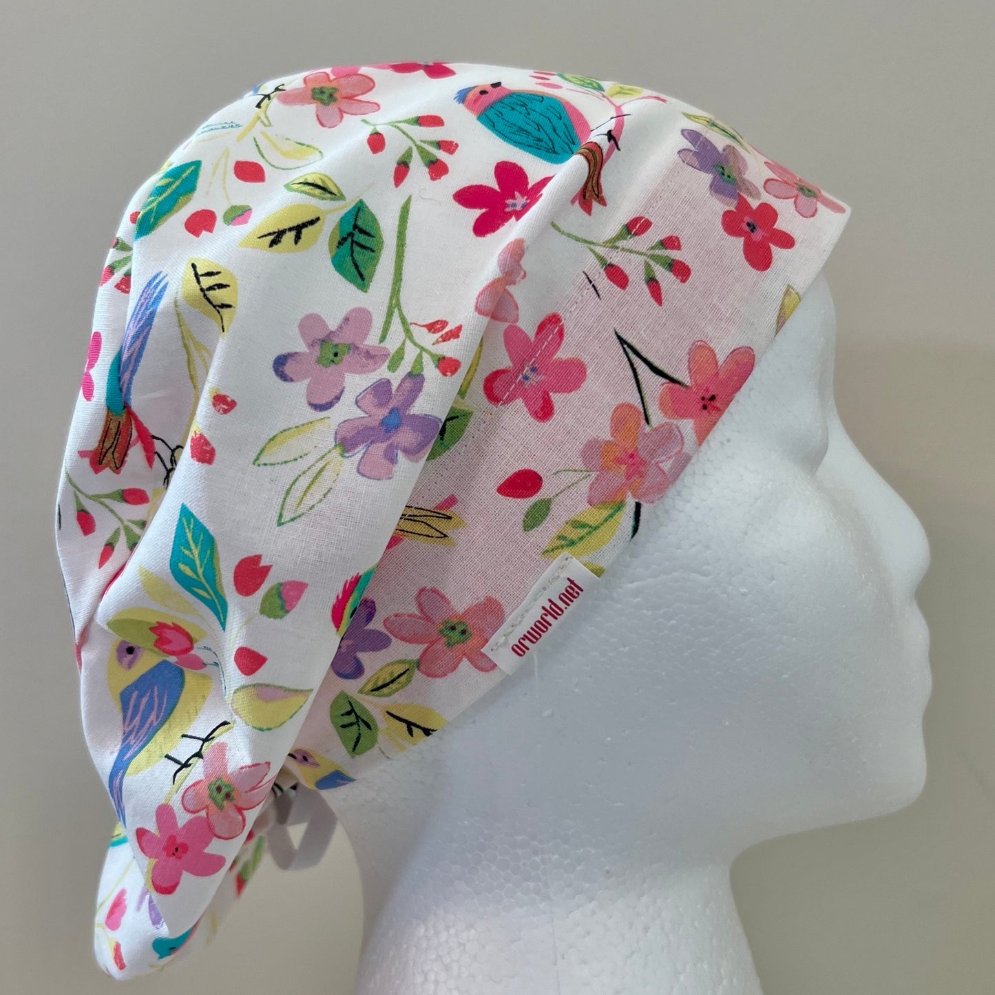 Euro Surgical Scrub Cap-Spring Bird