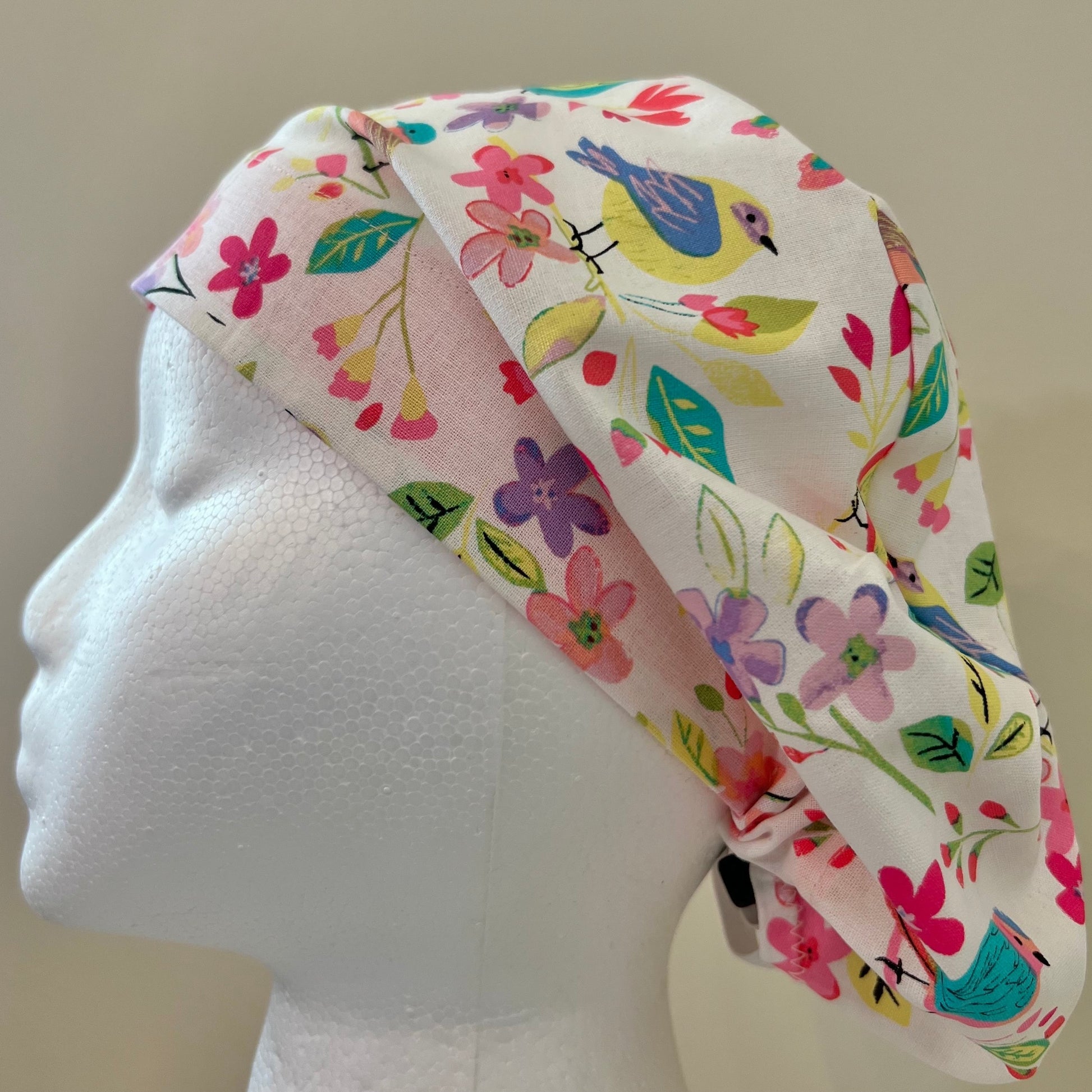 Euro Surgical Scrub Cap-Spring Bird