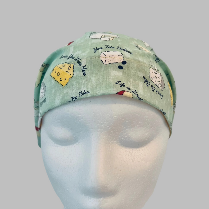 Euro Scrub Cap | Life is Gouda | You Feta Believe | Swiss You Were Here | Let It Brie | Cheese Lover Nurse Cap