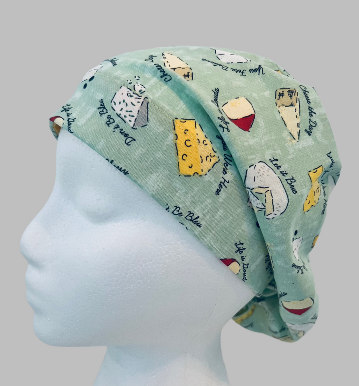 Euro Scrub Cap | Life is Gouda | You Feta Believe | Swiss You Were Here | Let It Brie | Cheese Lover Nurse Cap