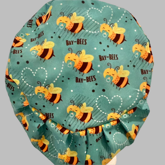 Bay-Bees Euro Scrub Cap – Baby Bee Surgical Cap – Labor & Delivery Scrub Hat