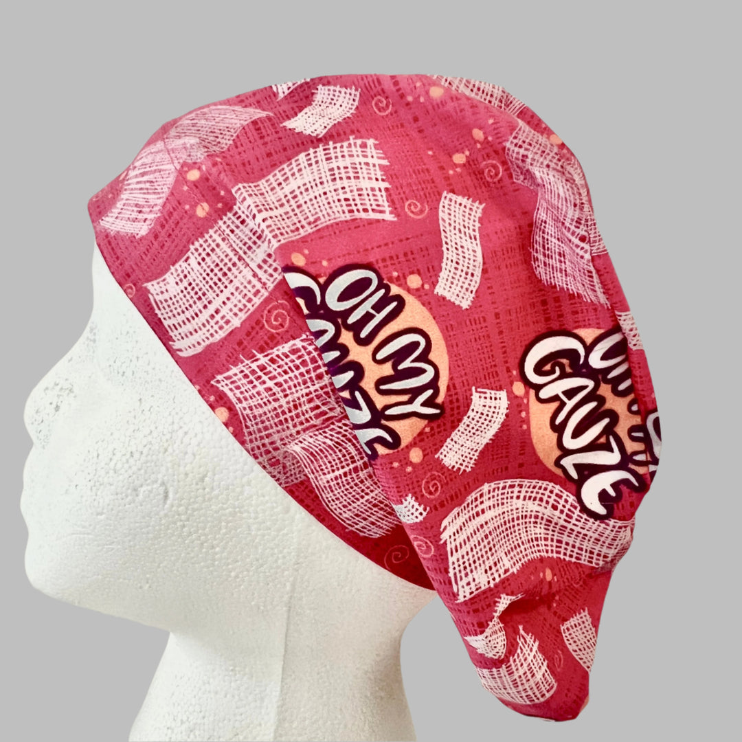 Oh My Gauze Euro Scrub Cap | Funny Surgical Cap | Nurse &amp; OR Cap | Adjustable Euro Style Hat