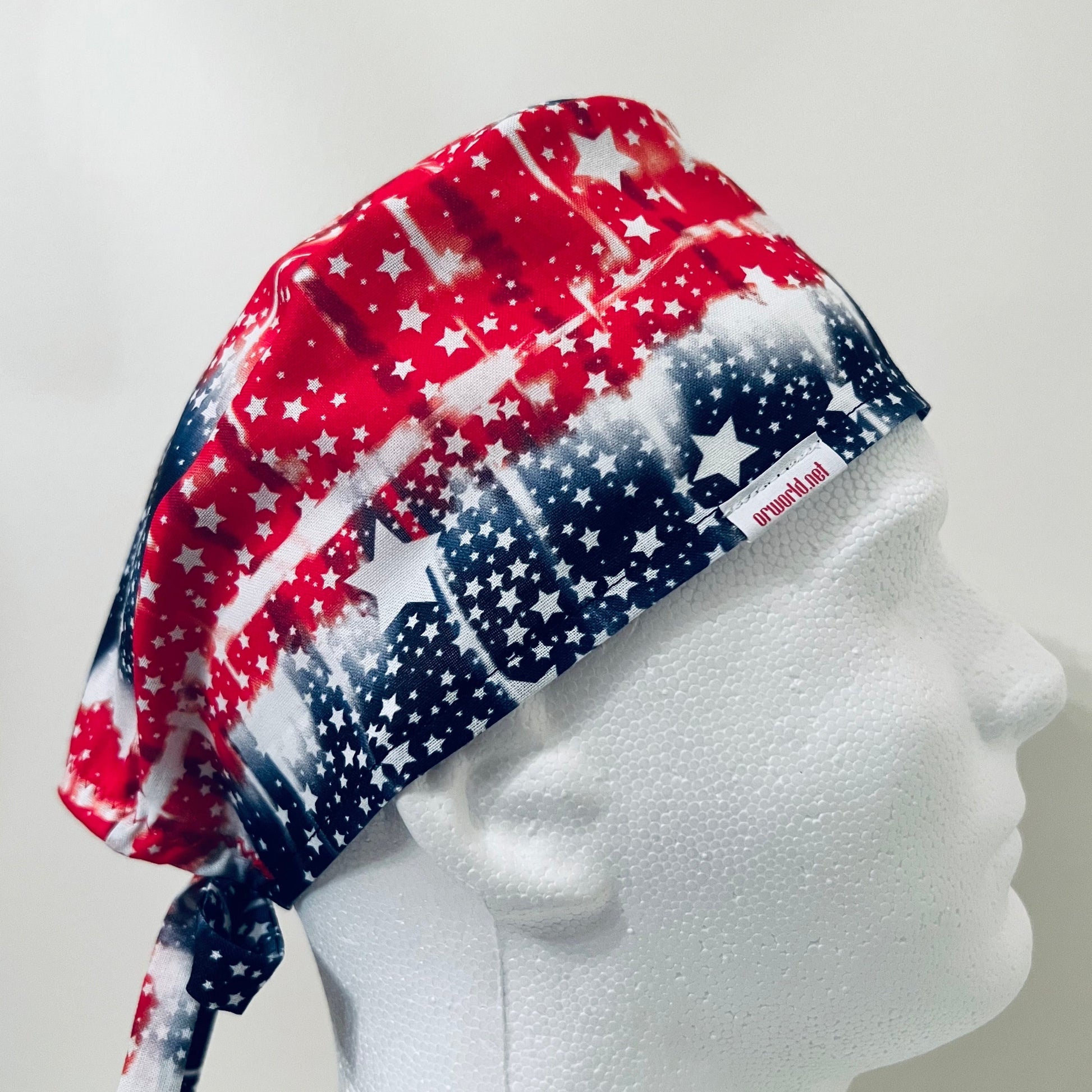 Scrub Cap-Fourth of July Tie Dye