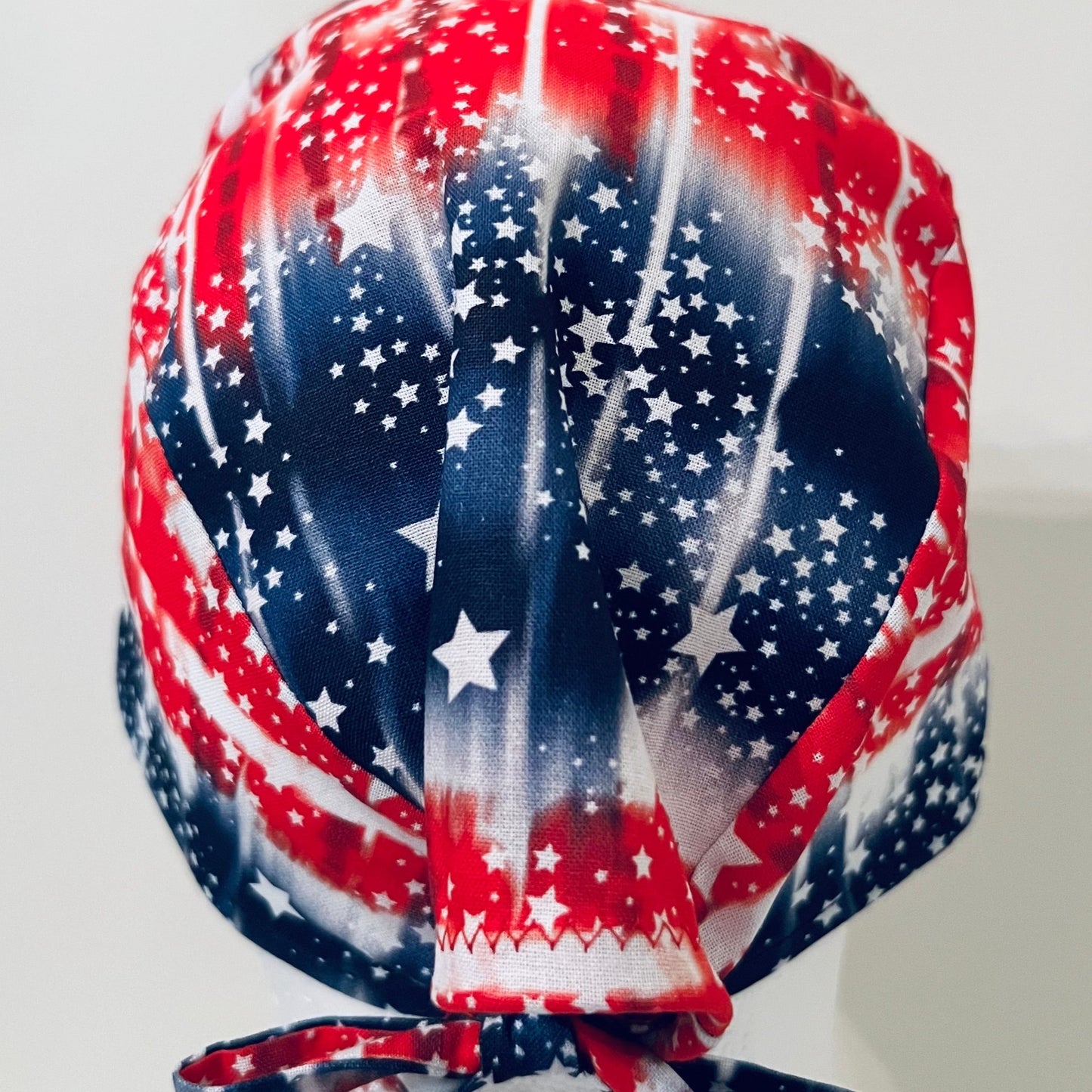 Scrub Cap-Fourth of July Tie Dye