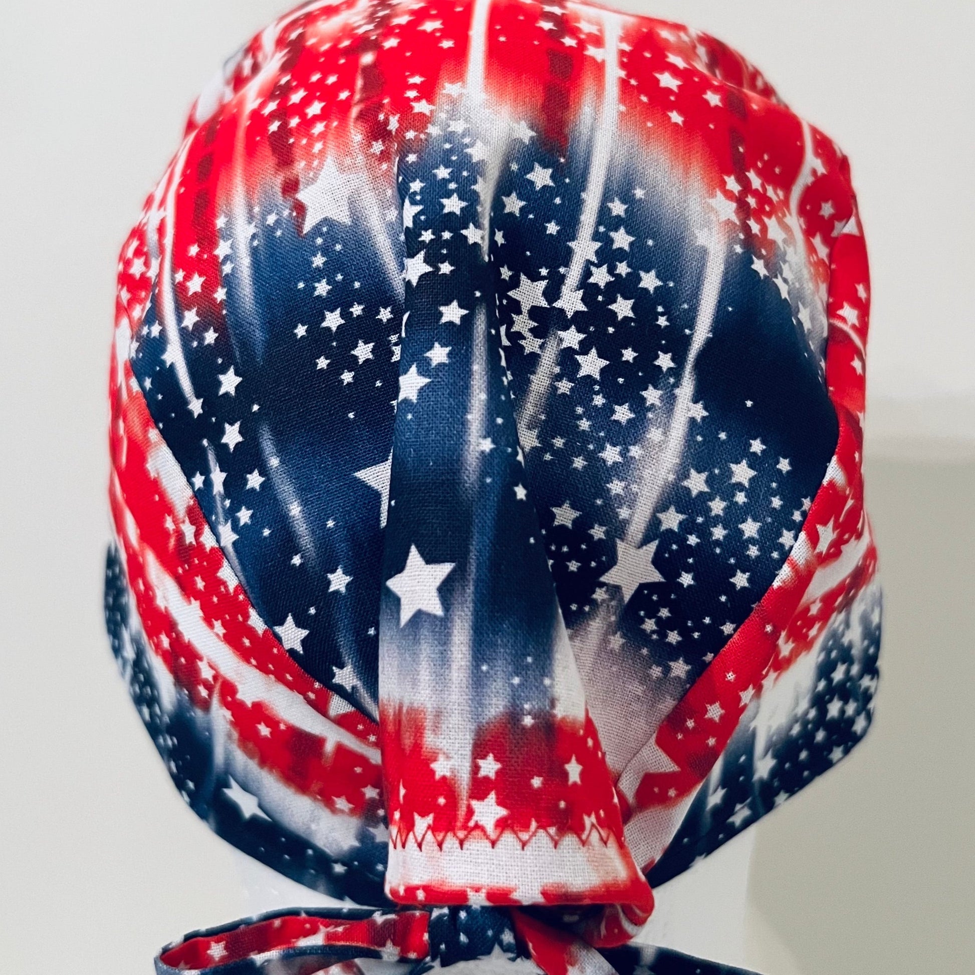 Scrub Cap-Fourth of July Tie Dye