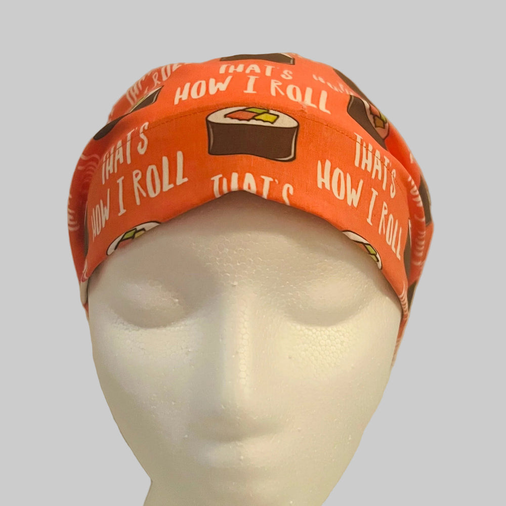 Funny Sushi Euro Scrub Cap – “That’s How I Roll” Surgical Cap | Nurse & OR Hat