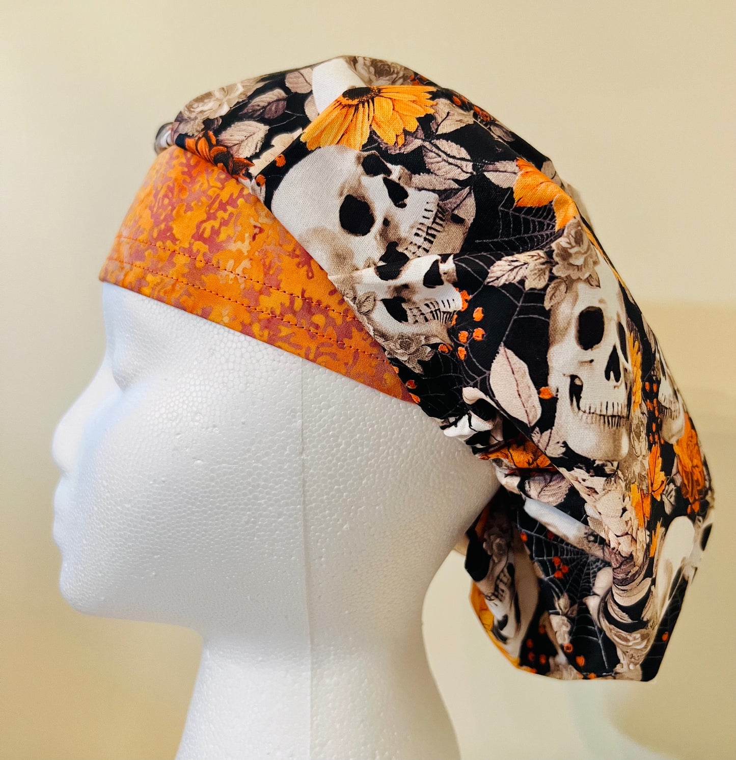 Bouffant-Halloween Skulls