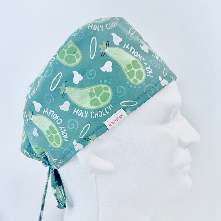 Holy Choley Surgical Scrub Cap | Gallbladder Medical Humor Hat | GI Surgery Cap | Funny OR Scrub Hat | Nurse Doctor Gift