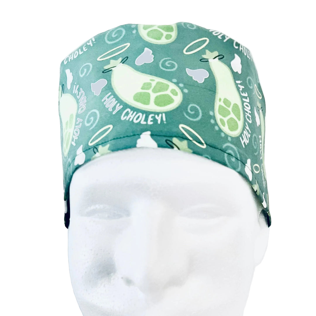 Holy Choley Surgical Scrub Cap | Gallbladder Medical Humor Hat | GI Surgery Cap | Funny OR Scrub Hat | Nurse Doctor Gift