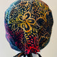 Scrub Cap-Batik colorful vines