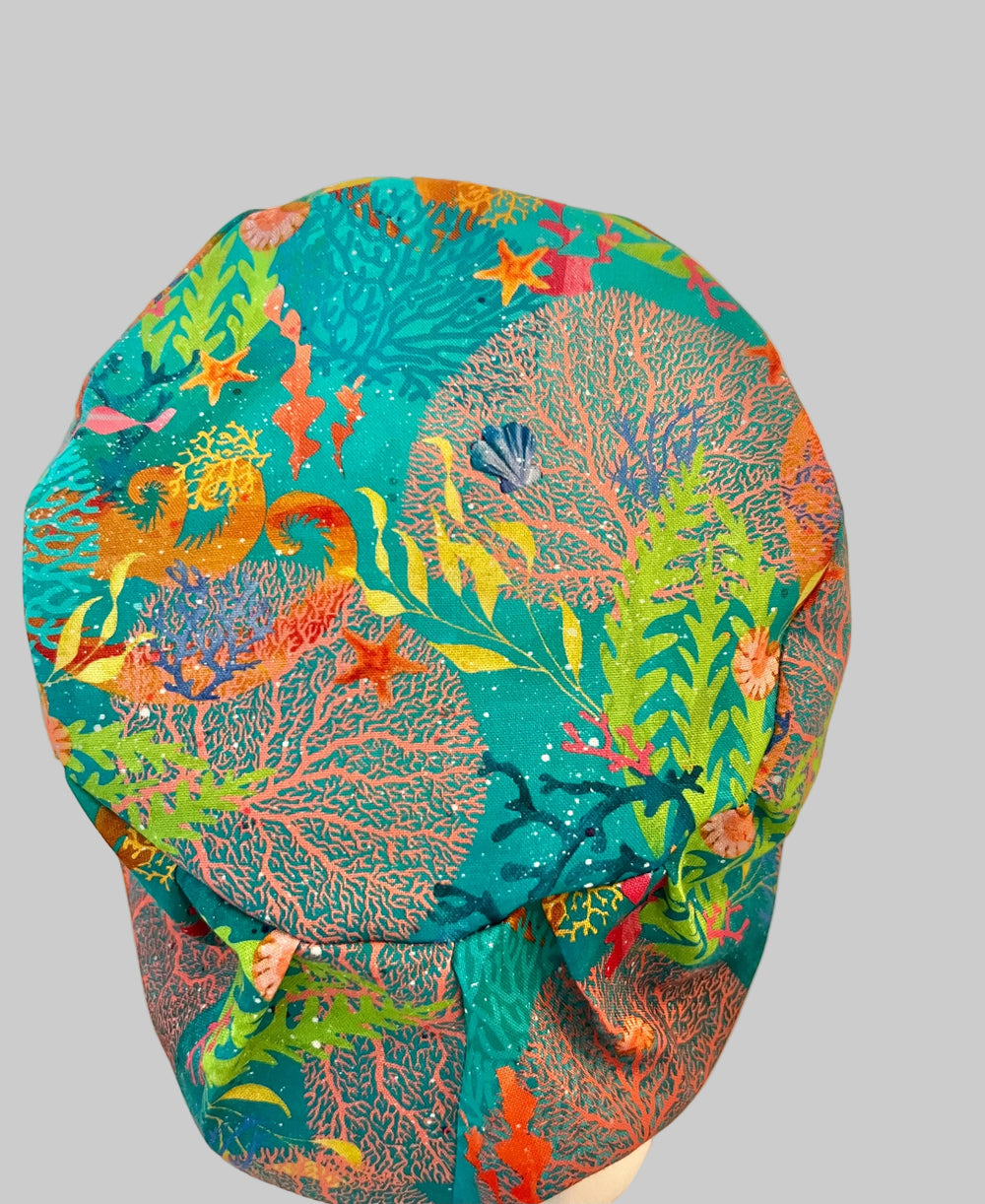 Ocean Reef Euro Cap|Seahorse Marine Life Nurse Surgical Euro Cap