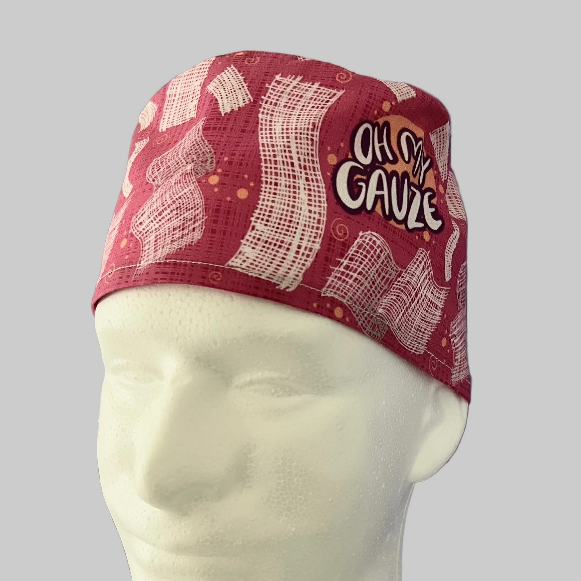 Oh My Gauze Traditional Scrub Cap | Funny Surgical Hat | Medical Humor OR Cap