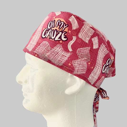 Oh My Gauze Traditional Scrub Cap | Funny Surgical Hat | Medical Humor OR Cap